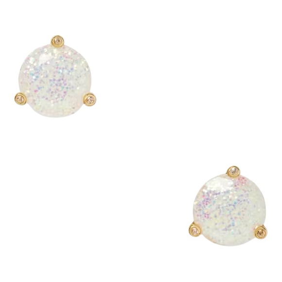 Kate Spade RISE AND SHINE Opal Glitter Stud Earrings NWT - Picture 2 of 12